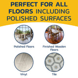 Banner Chemical Sans Sand Gritless Sweeping Compound Without Sand - Effective Dust Control, Non Abrasive and Safe for Smooth, Finished & Polished
