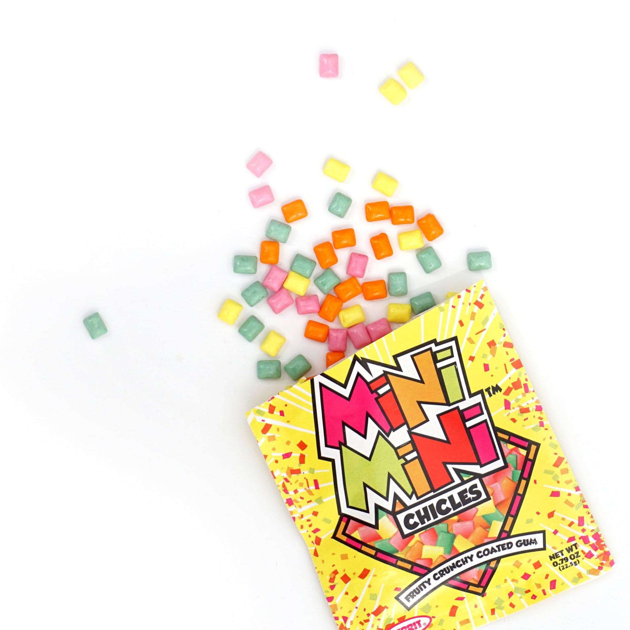 Mini Mini Chicles, Pack of 20, Fruity Crunchy Coated Gum, Mini Chiclets, Bubble Gum
