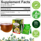 Hanan Premium Eucalyptus Tea - 100% Natural Eucalipto Hojas Naturales for Tea, Herbal Remedies and Aromatherapy - Dried Eucalyptus Leaves - Fresh