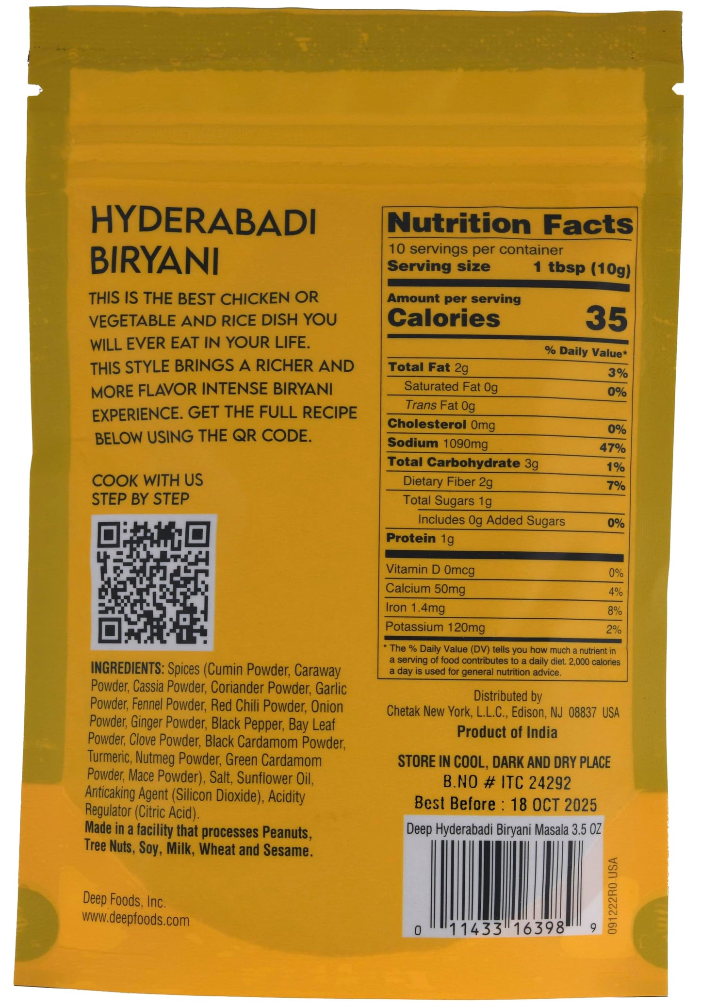 Hyderabadi Biryani Masala (3.5oz)