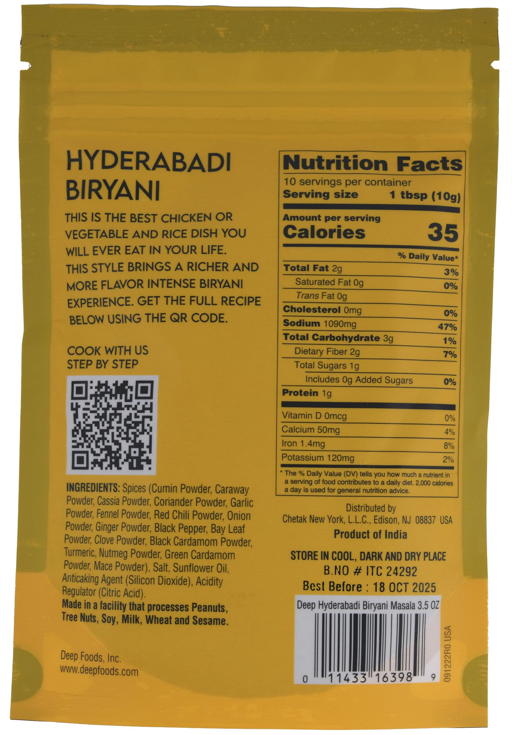 Hyderabadi Biryani Masala (3.5oz)