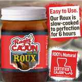 Ragin' Cajun Authentic Roux - 16 oz Jar - Pack of 2, No MSG - Louisiana Cajun Base for Gumbo, Stews & Gravies, Easy to Use