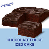 Entenmann's Chocolate Fudge Iced Cake, Sheet Cake, 17 oz Box