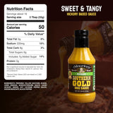 Maurice’s Southern Gold BBQ Sauce, Hickory- Smoke-Kissed Carolina Gold Barbecue Sauce- Authentic Southern Carolina Barbeque Dressing - Mustard Based