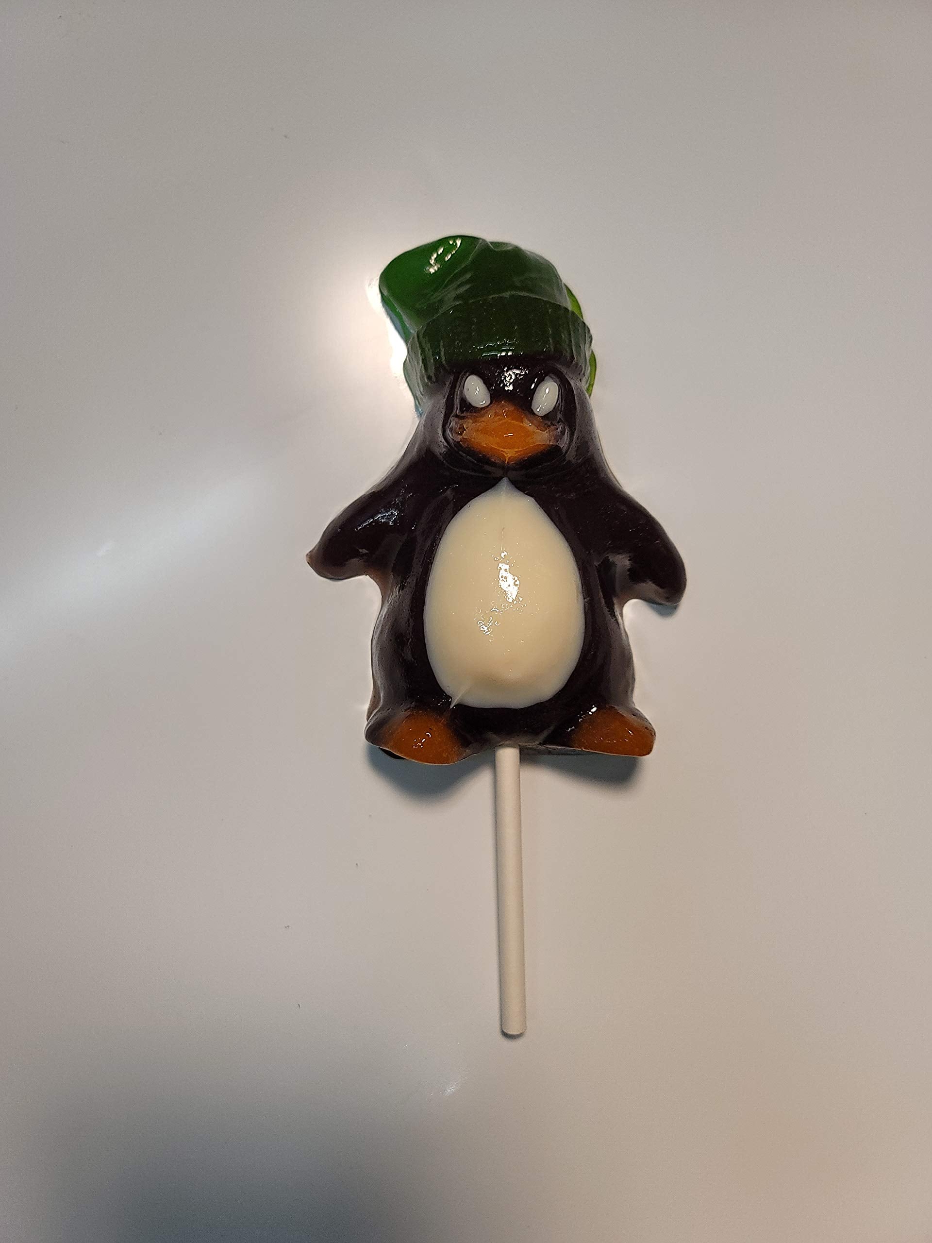 The Gummy Bear Guy (TM) | Gigantic Gummy Peachy Penguin (TM) (w/Cherry Toboggan)