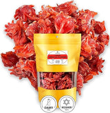 WOODCHA Candied Hibiscus, Dried Edible Flowers, Edible Hibiscus Flowers Cake Decorations, Hibiscus Food, Dehydrated Flowers, Roselle, Kosher