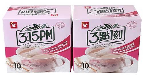 3:15pm - Rose Fruity Milk Tea, 7.06 Oz - 10 Bags (Pack of 2)