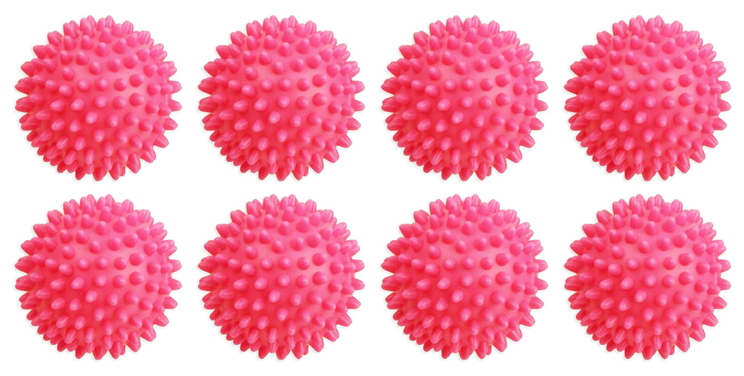 Dryer Balls 8 Pack Pink- Reusable Dryer Balls Replace Laundry Drying Fabric Softener and Saves You Money