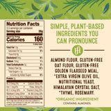 Healing Home Foods Garden Herb Gluten-Free Crackers with Almond Flour, Rosemary & Thyme, Healthy Vegan Snack, Non-GMO & High Protein Crackers