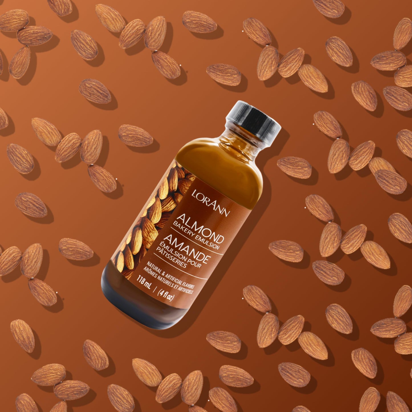 LorAnn Oils Almond Bakery Emulsion: True Essence, Ideal for Boosting Fruit Tones in Cakes, Cookies & Desserts, Gluten-Free, Keto-Friendly, Extract