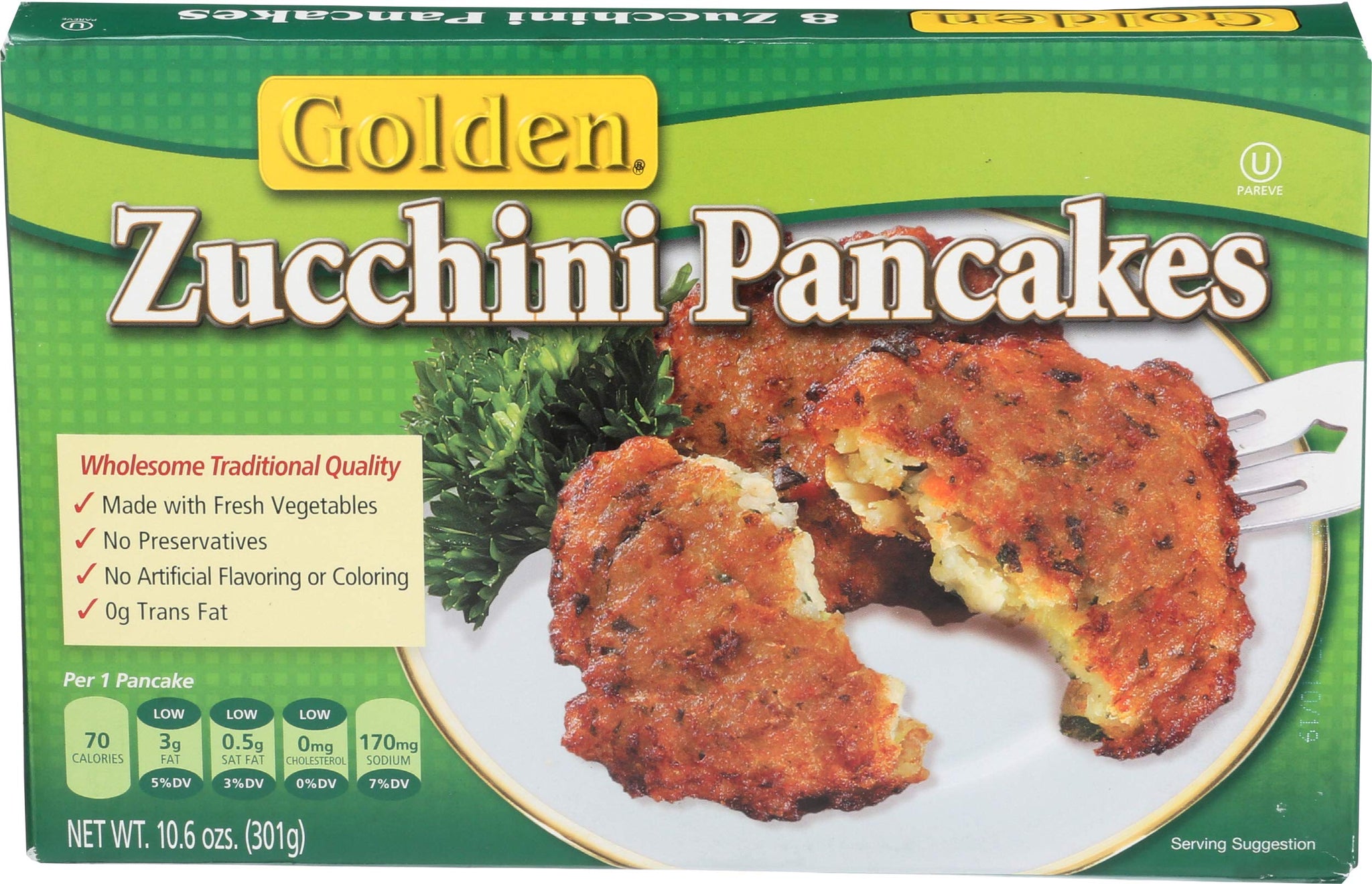 Golden Zucchini Pancakes, 10.6 OZ