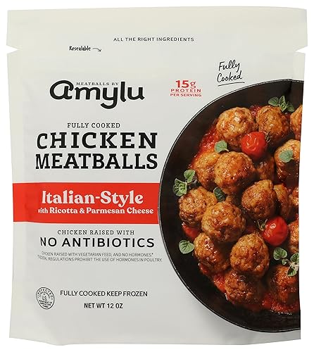 AmyLu Italian Style Chicken Meatballs, 12 OZ