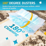 FURCIELOS Disposable Microfiber Feather Duster Refills, Multi-Surface Duster Compatible with Swiffer Dusters Handle, 60 Count, Unscented