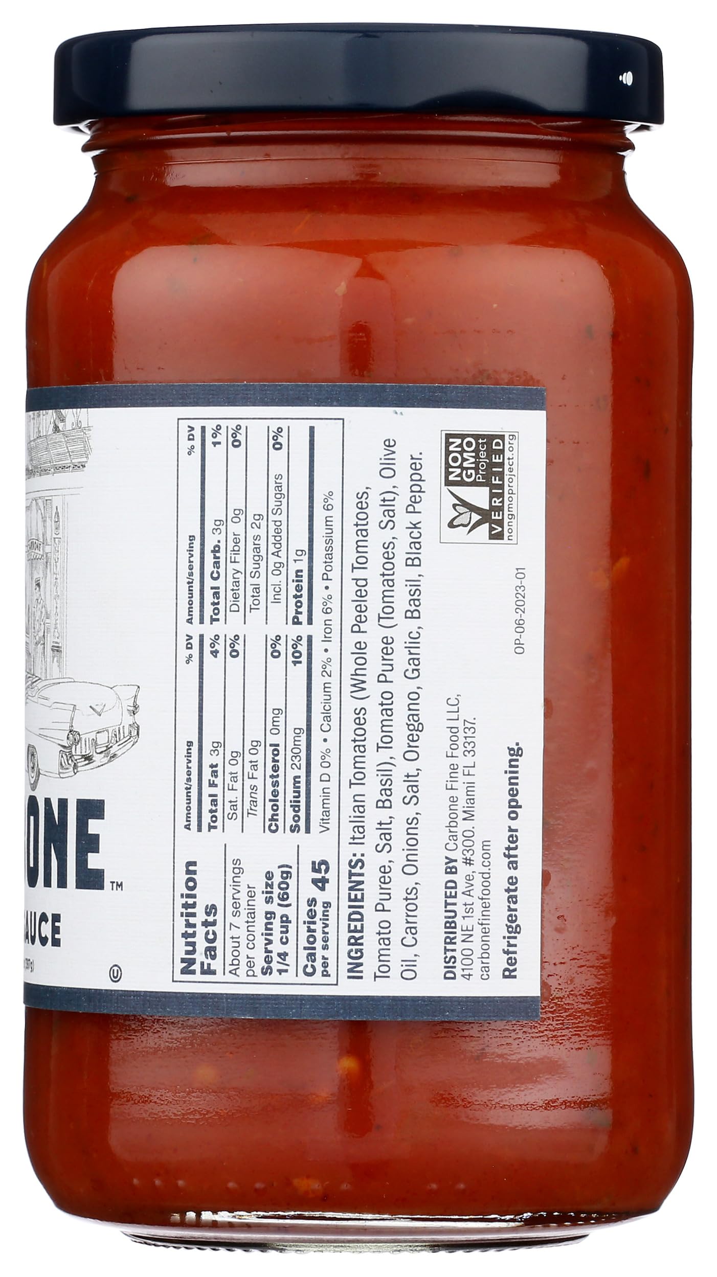Carbone Carbone Original Pizza Sauce, 14 OZ