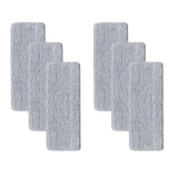 True & Tidy 6pc Replacement Microfiber Mop Pad Set for BUCKET-900 TrueClean Mop and Bucket with Pump System, Machine Washable up to 100x, 13in x 5in