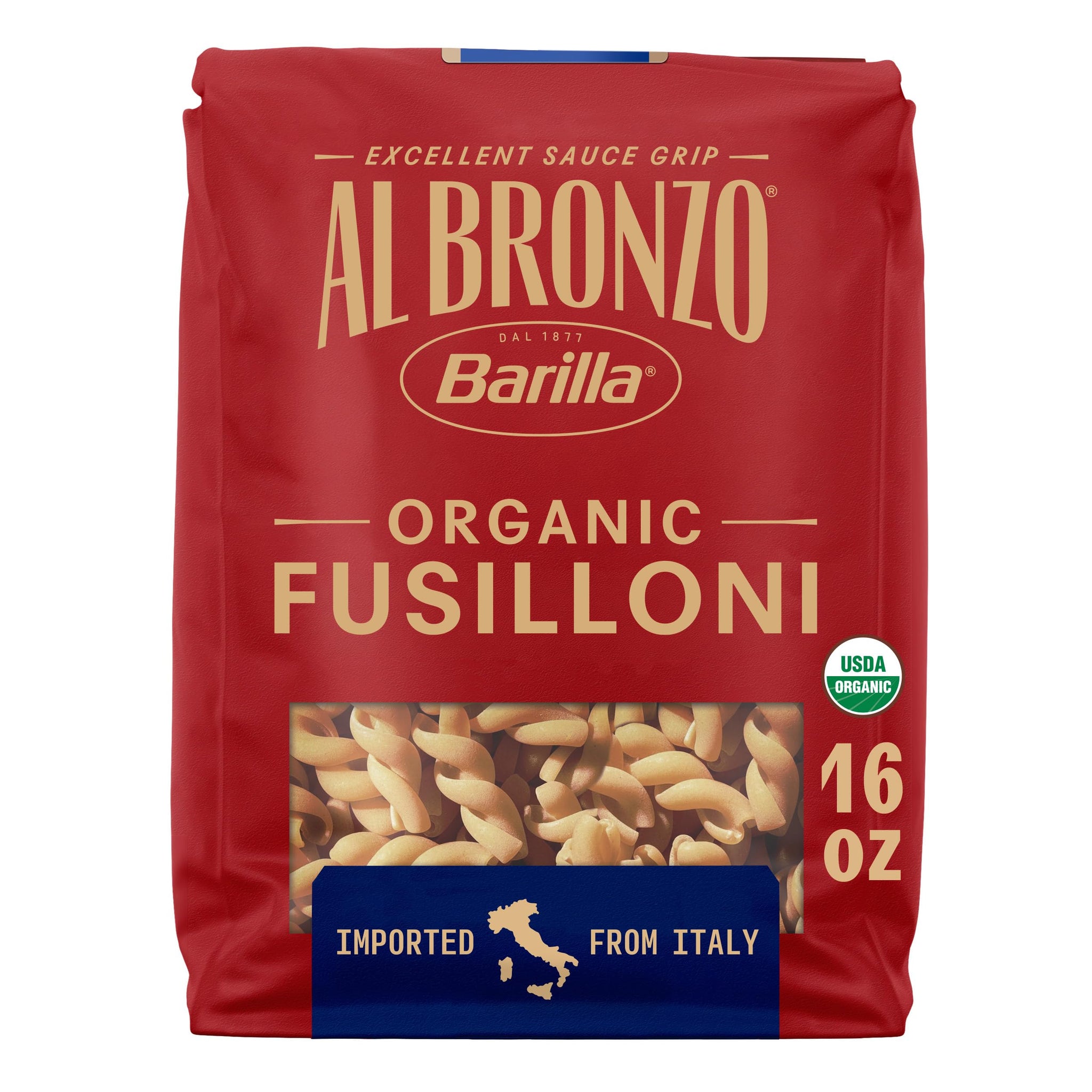 Barilla Al Bronzo Organic Fusilloni, 16 oz