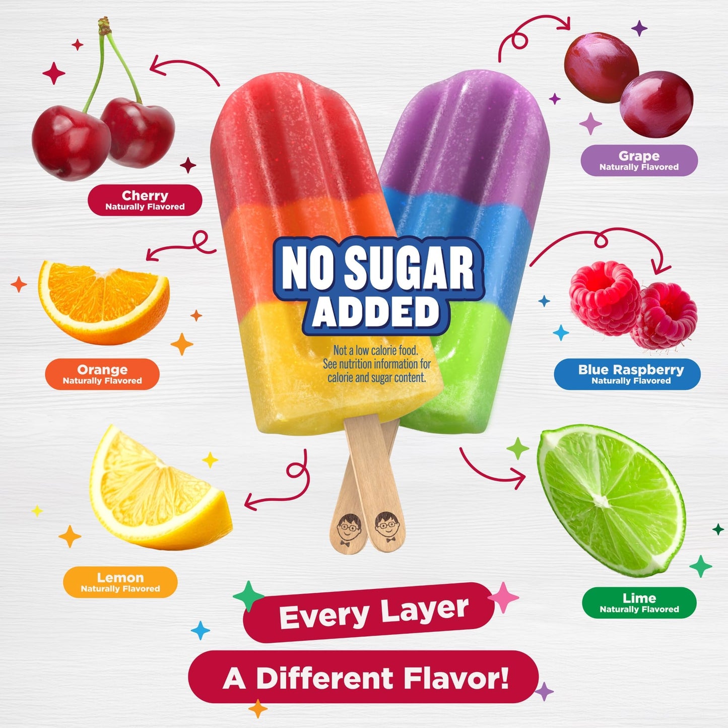 JonnyPops No Sugar Added Organic Color Burst Minis Frozen Pops 10ct