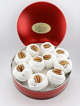 Small Divinity Gift Tin (With Pecans) 10-12 pieces, Old Fashioned Divinity, Just Like Home Made
