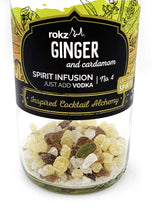 Rokz Ginger Cardamom Spirit Infusion Bottle for Cocktails, 16 Ounce