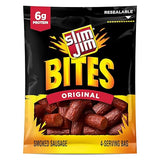 Slim Jim Bites, Original Bite-Sized Smoked Sausage Snacks, 3.75 oz.