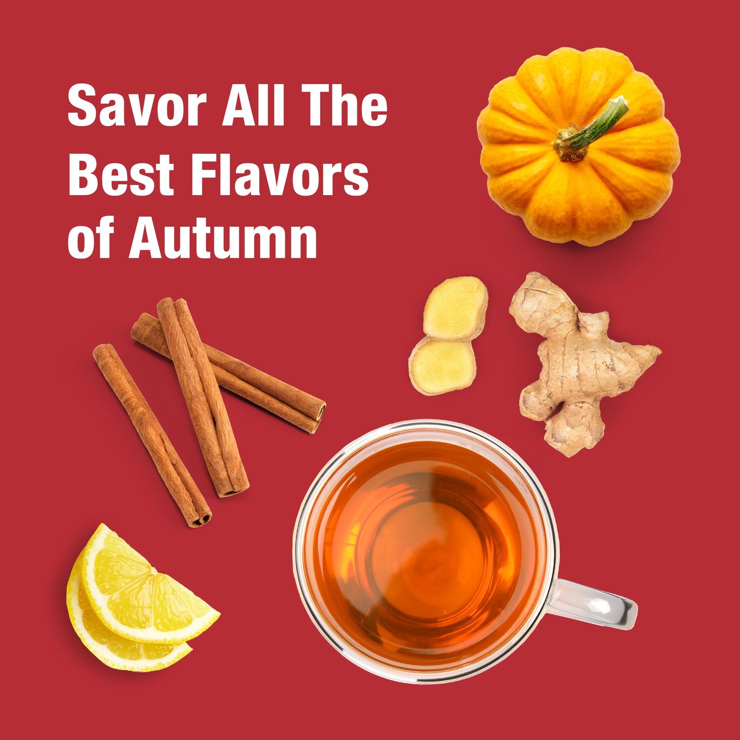 Tiesta Tea - 4 Autumnal Tea Blends, Loose Leaf, Premium Blend, Non-Caffeinated, Make Hot or Iced, Pouch of Pumpkin Spice, Cozy Chai, Chamomile Mint