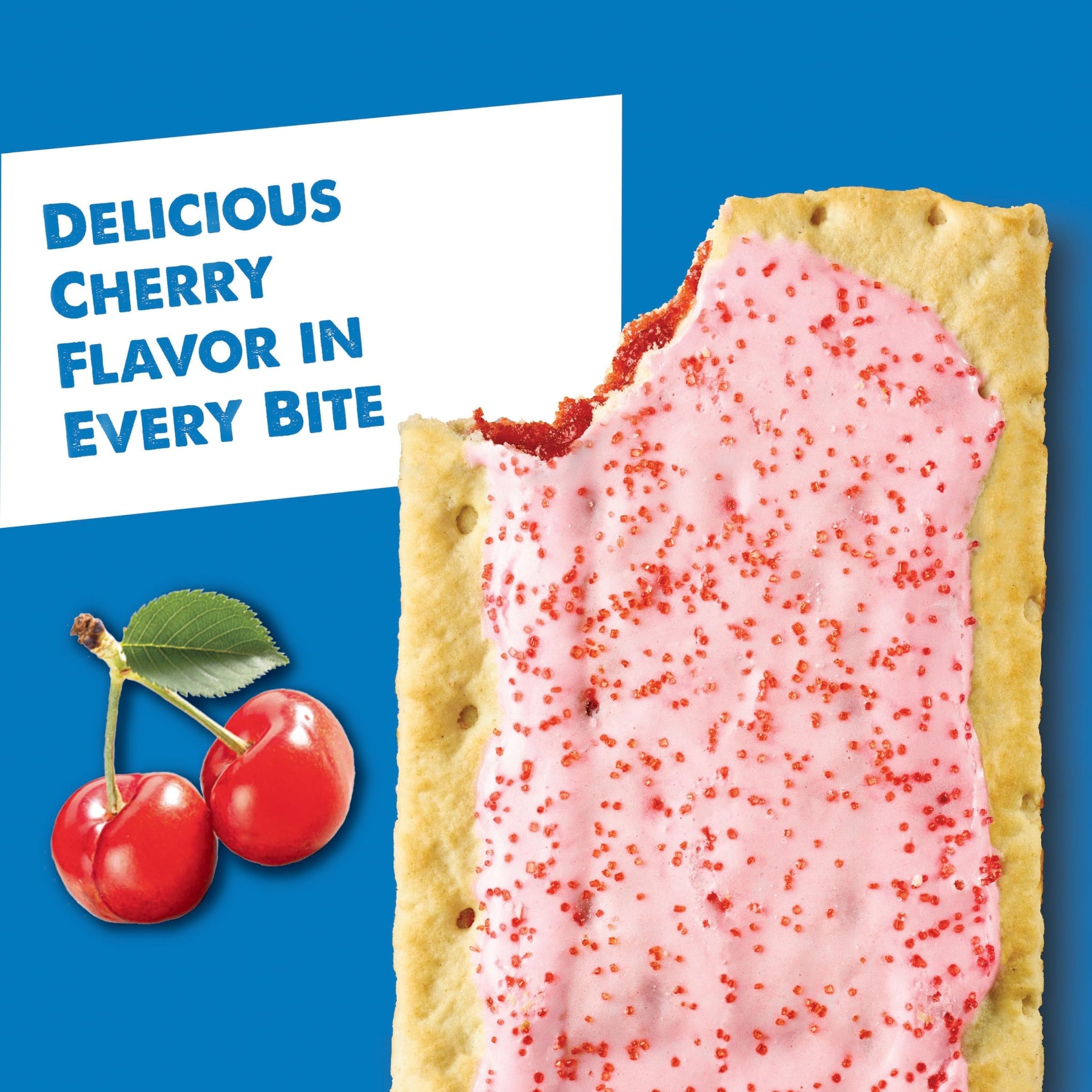Pop-Tarts Toaster Pastries, Breakfast Foods, Kids Snacks, Frosted Cherry, 13.5oz Box (8 Pop-Tarts)