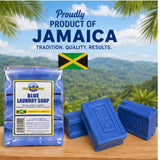 Blue Mountain Country Blue Laundry Soap, Product of Jamaica - 3 Pack (4.23 oz Each), Concentrated Formula, Brightens & Whitens Without Bleach, Cleaner