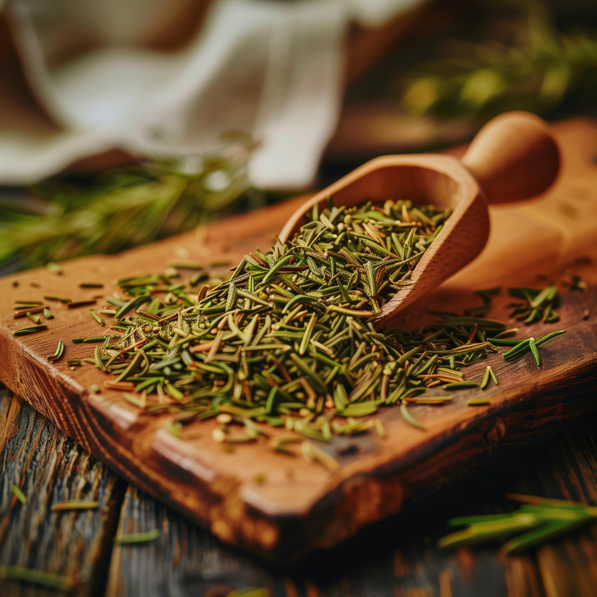 SavorSatch Rosemary Moroccan Extra Fancy - 8oz Resealable Pouch | Organic, Allergen-Free, Non-GMO, Kosher | Mediterranean Herb, Whole Leaf |