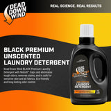 DEAD DOWN WIND BLACK Premium Unscented Laundry Detergent (40 Oz) - Scent Eliminating Liquid Detergent for Clothing and Gear - Durable Hunting Scent