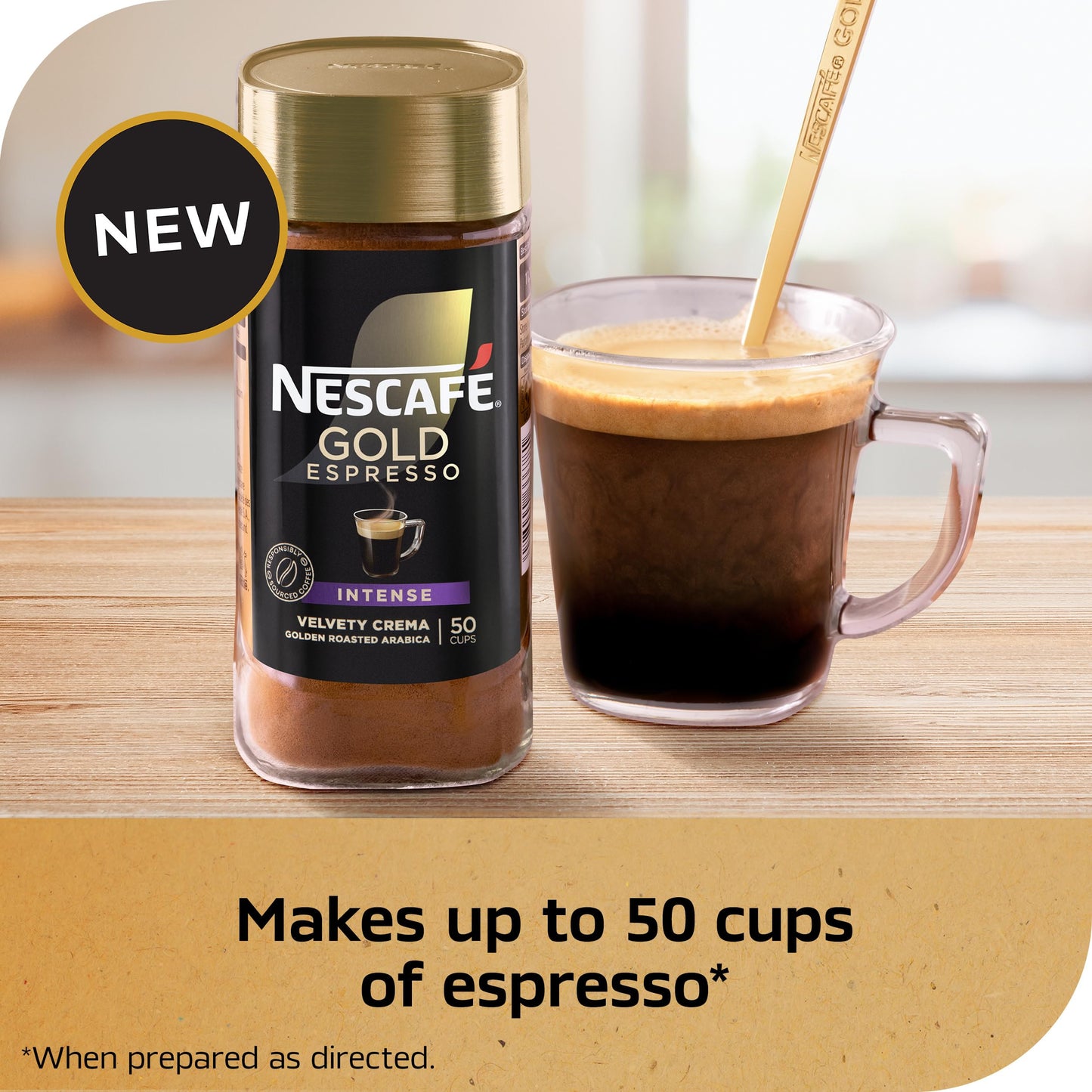 Nescafe, Gold Espresso Intense, Instant Coffee, 3.5 Ounce