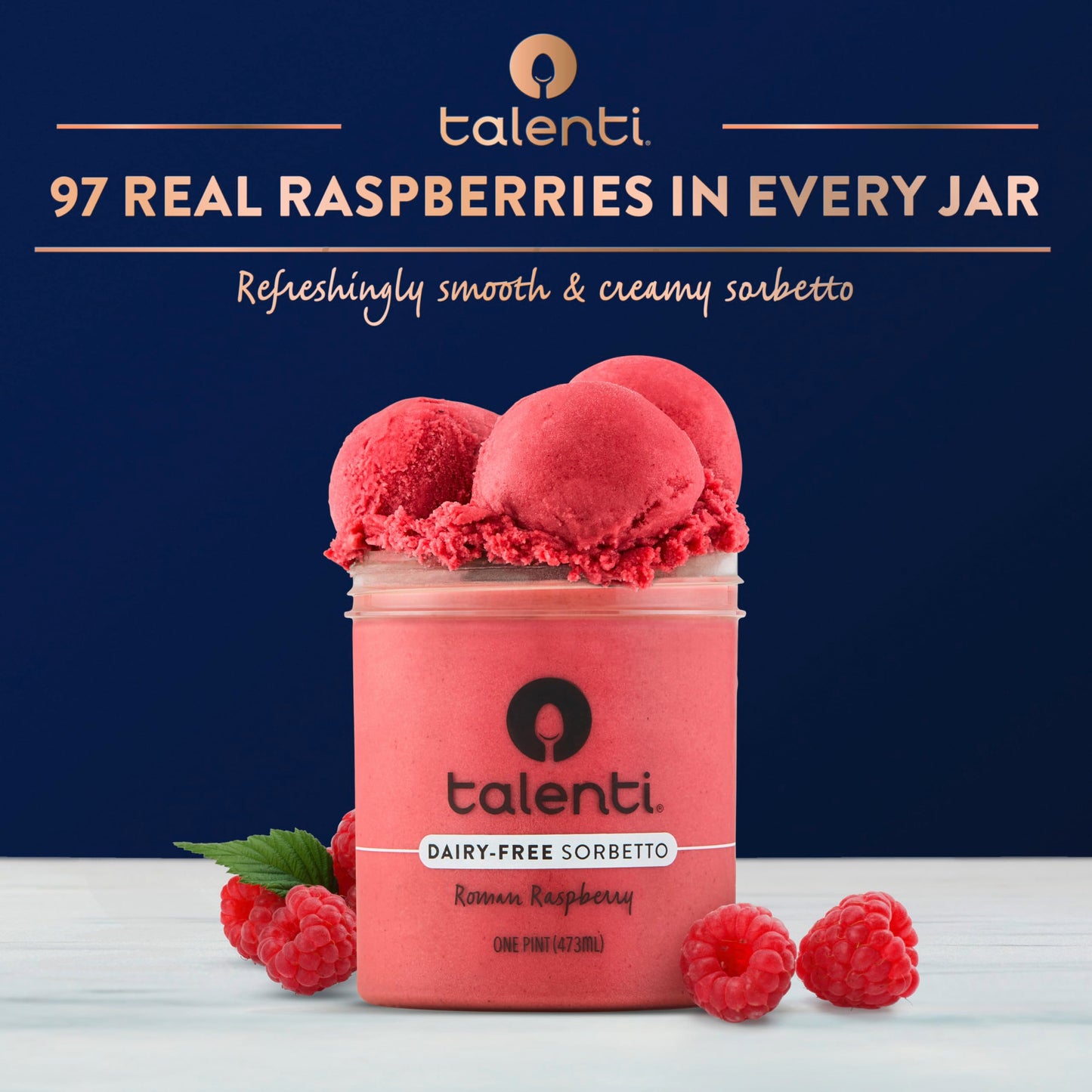 Talenti, Sorbet Roman Raspberry, 16 Fl Oz