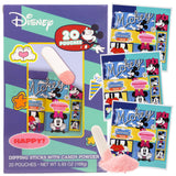 Disney Mickey and Minnie Dipping Sticks and Powder Candy, Birthday Party Treats, 20 Pouches