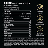 TRUFF Buffalo Sauce, Gourmet Hot Sauce with Red Cayenne Peppers, Black Truffle Oil, Agave Nectar, Unique Flavor Experience in a Bottle, 6 oz.