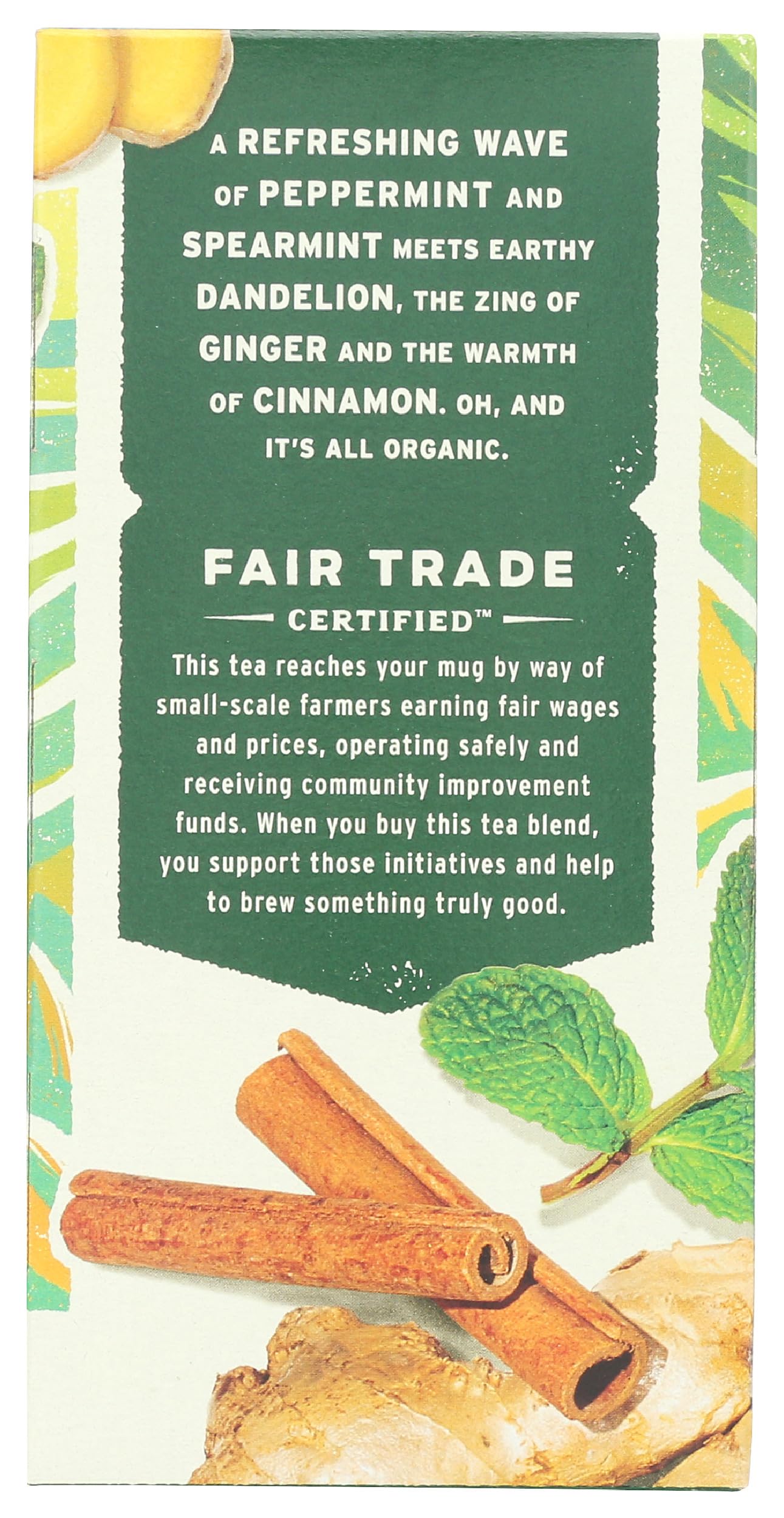 Whole Foods Market, Organic Mint Ginger Herbal Tea, 20 Count