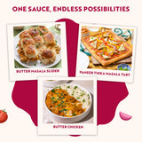 Masala Gossip Butter Masala Simmer Sauce 10 oz - Authentic Makhani Sauce with Real Butter and Tomato - Gluten-Free, Seed Oil Free, No Artificial