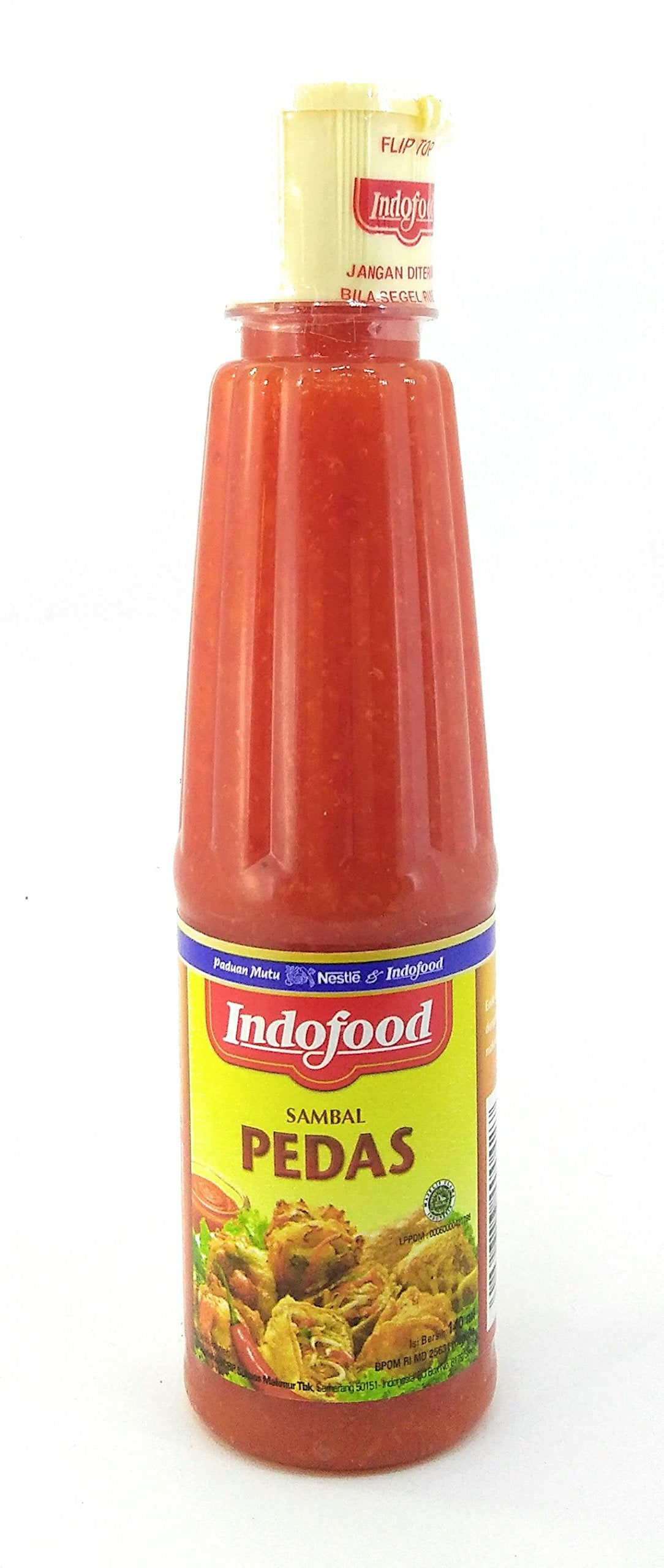 Indofood Sambal Pedas - Hot Sauce, 140 ml (Pack of 3)
