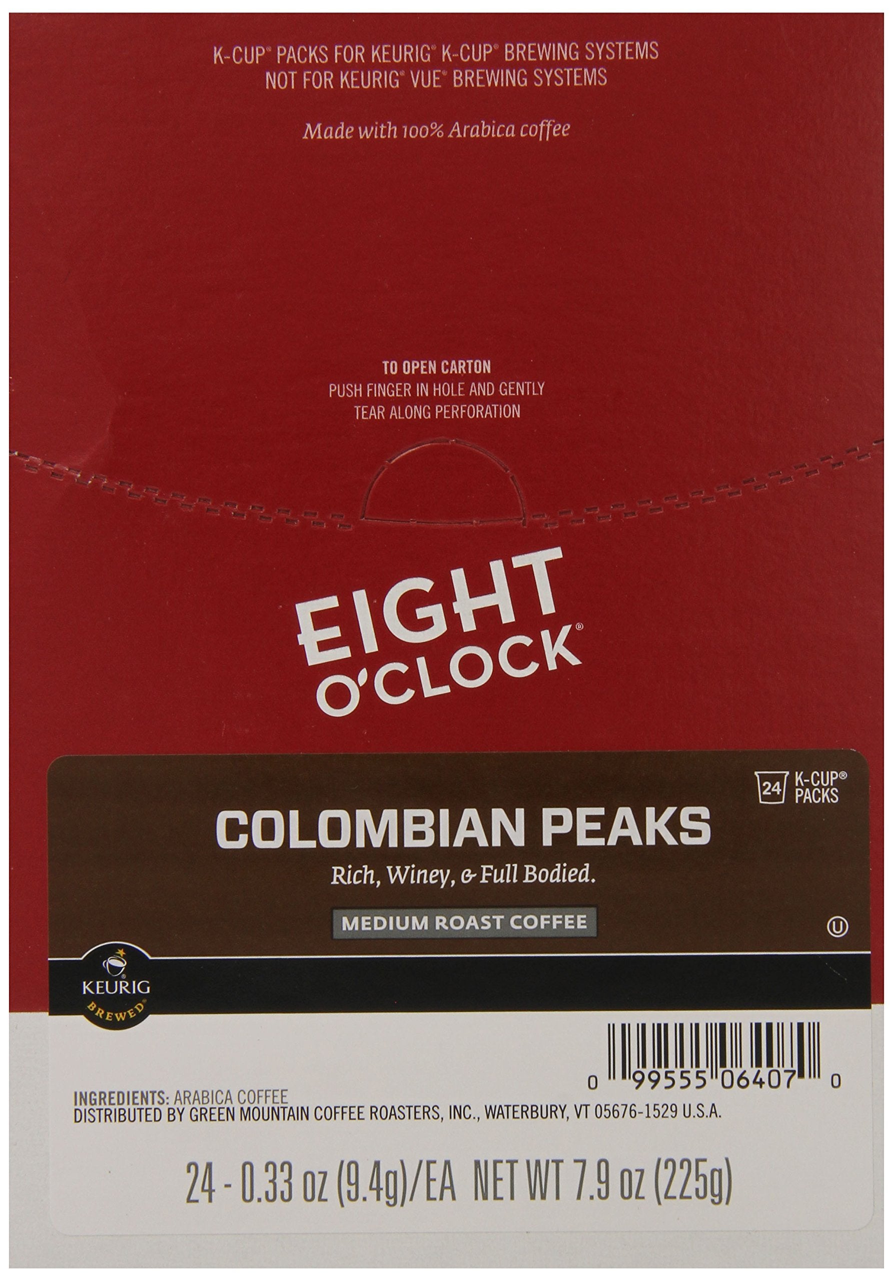 Eight O Clock Coffee, Colombian Peaks, 72 Count