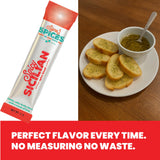 Signe’s Spices Spicy Sicilian - 8 Single-Serve Packets | Small-Batch Italian Herb & Garlic Seasoning Blend with Sea Salt, Basil & Red Pepper Flakes