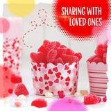 Candy Hearts | 2-Pound Bag | Cherry Hearts Jelly Candy | Gelatin Free Cherry Jellies for Buffets, Party Favors, Gifting & Snacking | Nostalgic Chewy