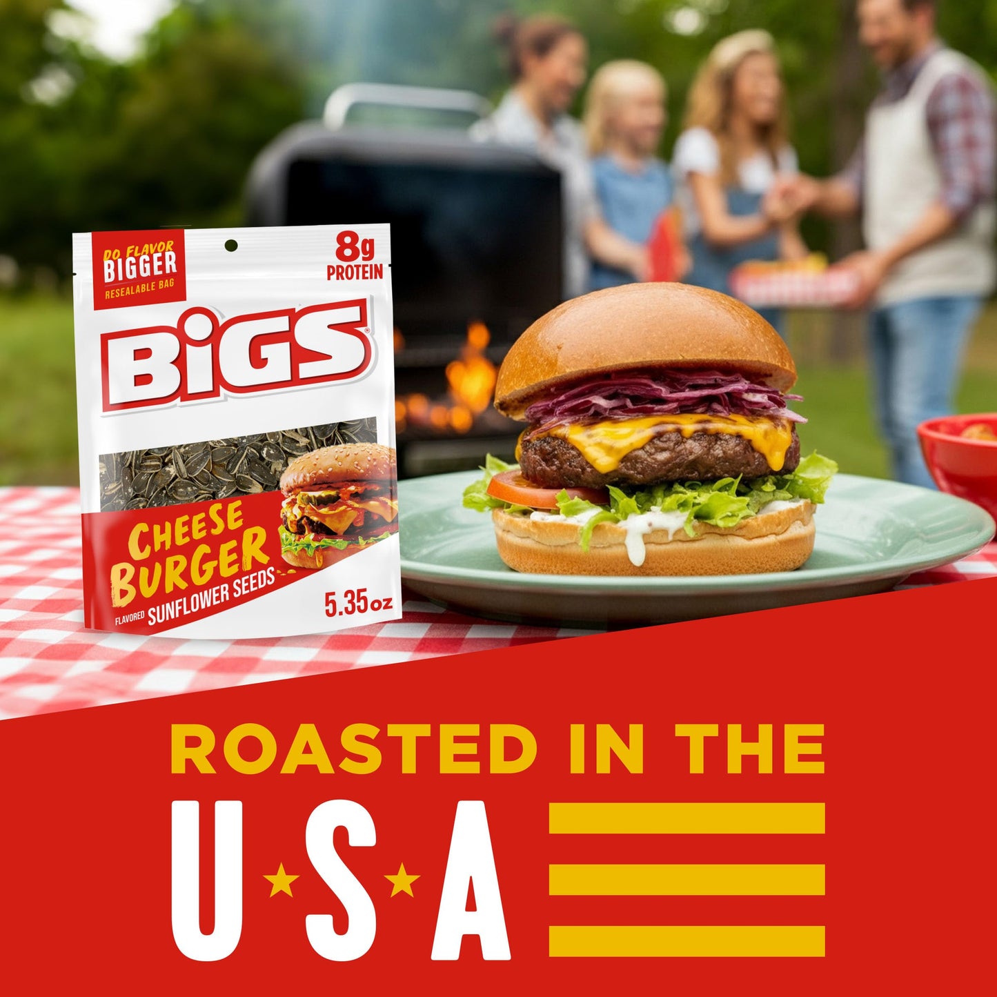 BIGS Sunflower Seeds, Cheeseburger Flavor, 5.35 oz.