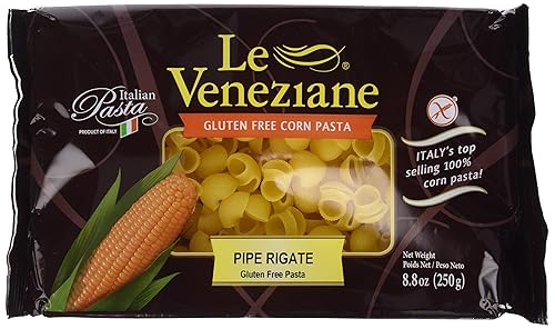 Le Veneziane Italian Gluten Free Corn Pasta Pipe Rigate 250