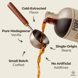 BRBON 4oz Pure Vanilla Extract | Made from Premium Madagascar Bourbon Vanilla Beans | Pure Extract Perfect for Baking, Cooking & Desserts | Non-GMO