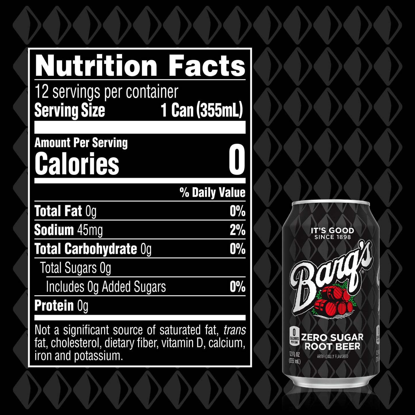 Barq's Root Beer Diet, 12 oz Can (Pack of 24)