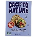 Back To Nature Roasted Garlic & Herb Stoneground Wheat Crackers, 5 Oz