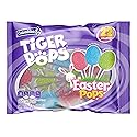 Colombina Tiger Easter Pops, Cherry, Blue Raspberry, and Watermelon Flavored, Individually Wrapped, Ideal for Easter Baskets or Eggfillers, 7oz (Pack