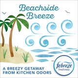 Glad Small Trash Bags 4 Gallon, Febreze Beachside Breeze Garbage Bags, Odor Resistant with Drawstring, 80 Count