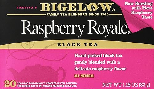 Bigelow Tea Raspberry Royale 20 Bags (Pack of 4)