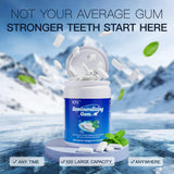 Remineralizing Gum with Xylitol Mint Flavor, Sugar Free Chewing Gum for Enamel Support and Fresh Breath, Gluten-Free Oral Care Gum for Daily Use Work