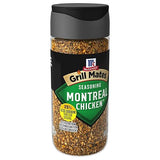 McCormick Grill Mates 25% Less Sodium Montreal Chicken Seasoning Shaker, 2.87 OZ
