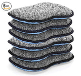 Multi-Purpose Scrub Sponges for Kitchen by Scrub- it - Non-Scratch Microfiber Sponge Along with Heavy Duty Scouring Power - Effortless Cleaning